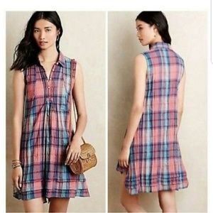 Anthroplogie Isabella Sinclair Plaid Tillie Dress